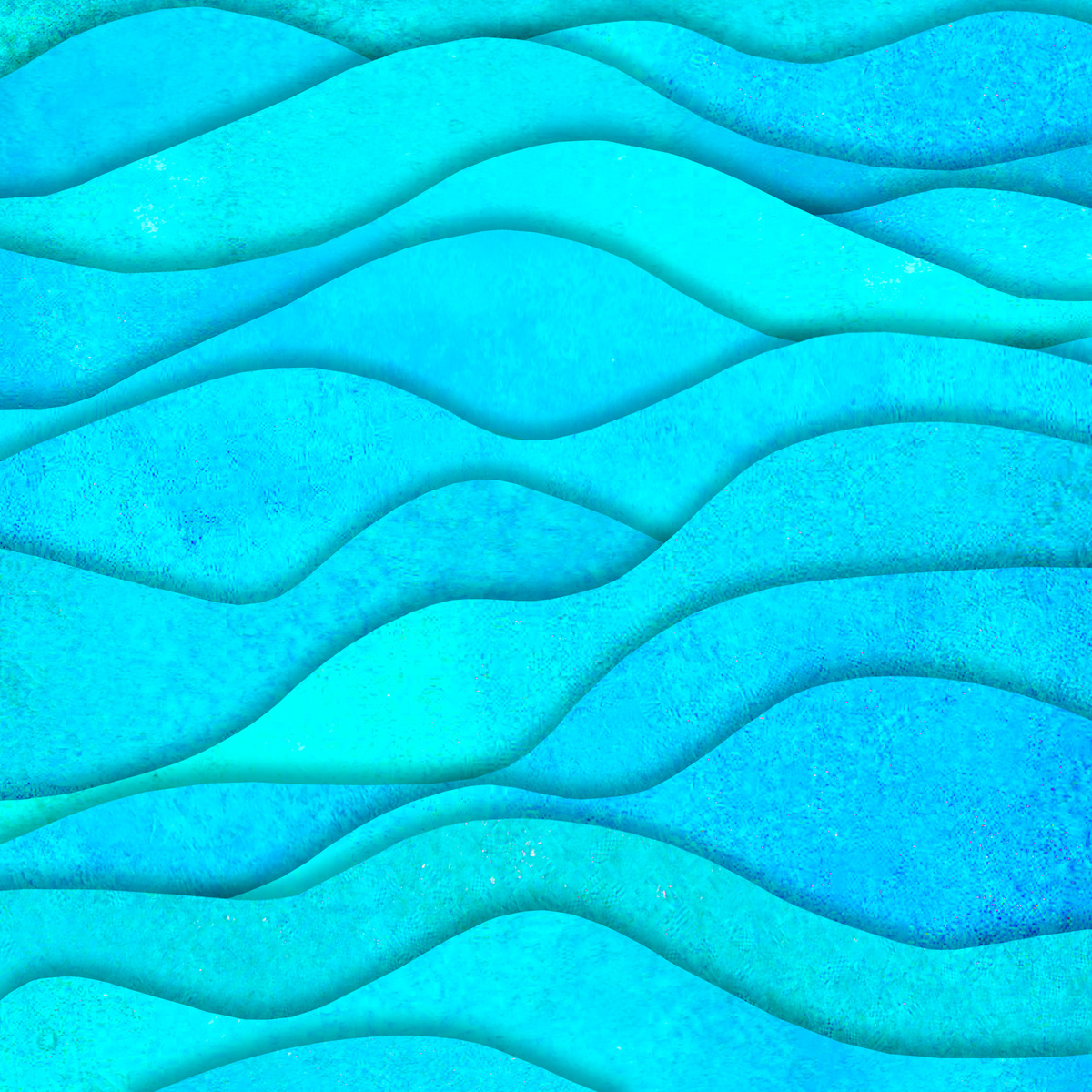 Abstract Ocean Waves Art