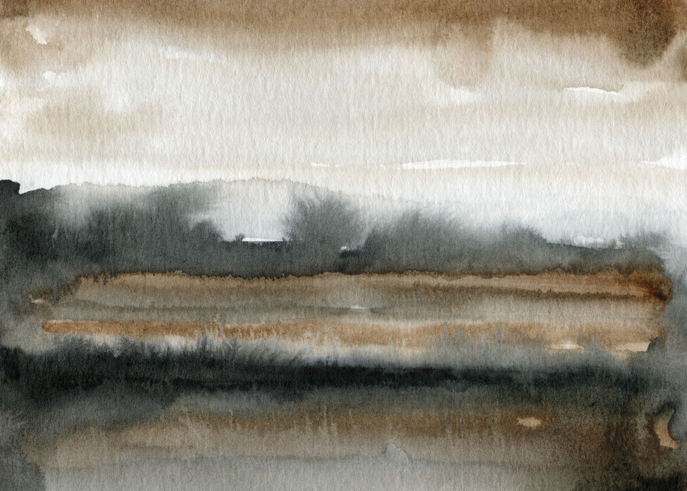 Abstract Watercolor Painting